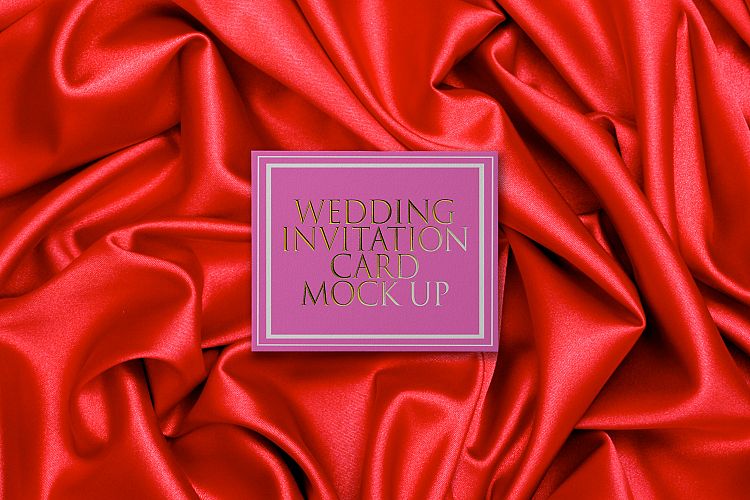 Wedding Invitation Card Mockup