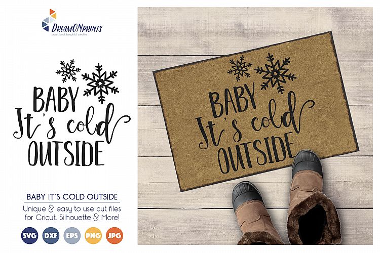 Baby, Its Cold Outside - Christmas Tree SVG Cut Files