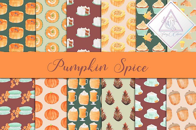 Pumpkin Spice Digital Paper