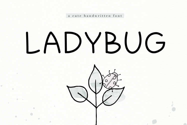 Ladybug - A Cute Handwritten Font