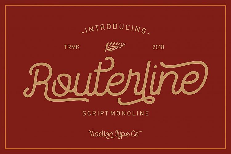 Routerline - 4 Style Font