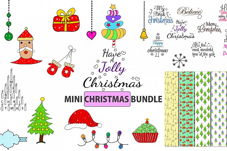 Christmas bundle / christmas svg bundle / Christmas element / Christmas digital paper / ornaments / Christmas svg quote / Christmas element / clipart