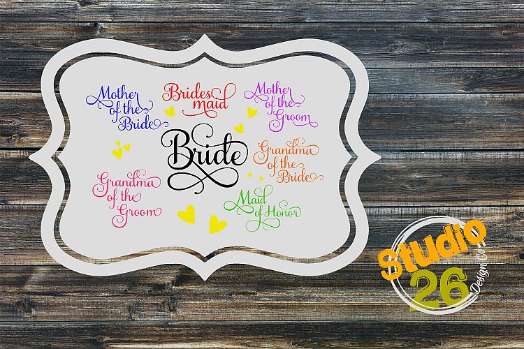 Bridal Party Bundle SVGs