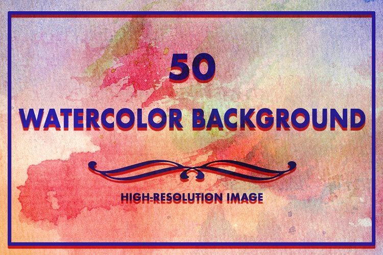 50 Watercolor Backgrounds 