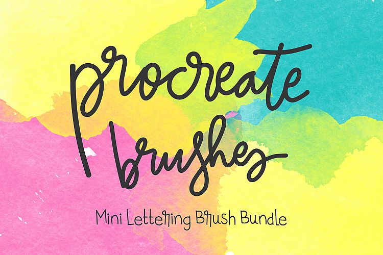 Procreate Brushes - Mini Lettering Brush Bundle