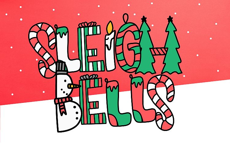 Sleigh Bells - A Christmas Font
