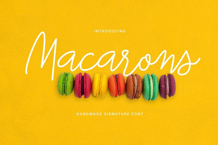 Macarons Font and Extras