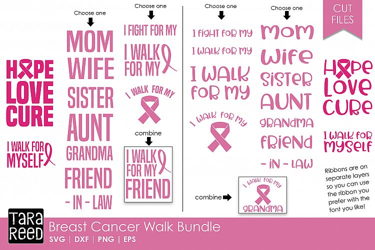 Breast Cancer Walk - Breast Cancer SVG