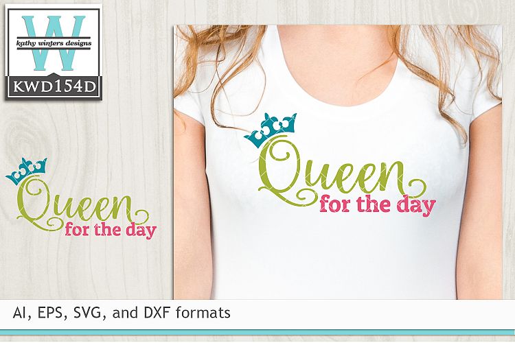 Birthday SVG - Queen For The Day example image 1