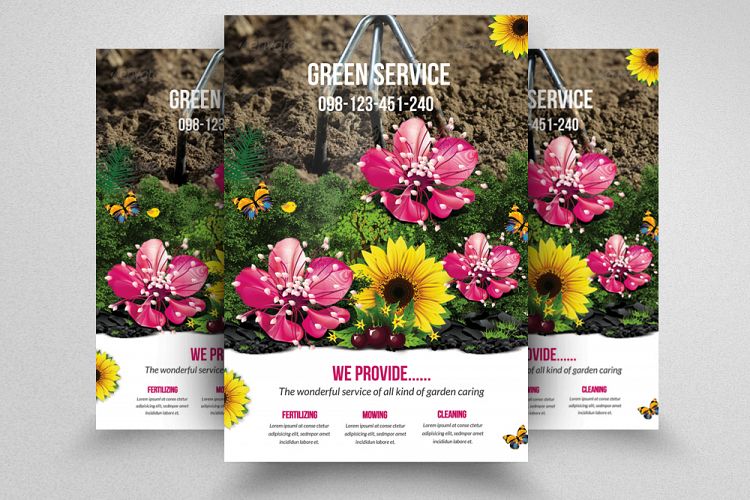 Garden Service Flyer Template