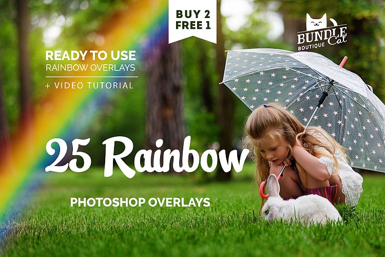 25 Rainbow Photo Overlays