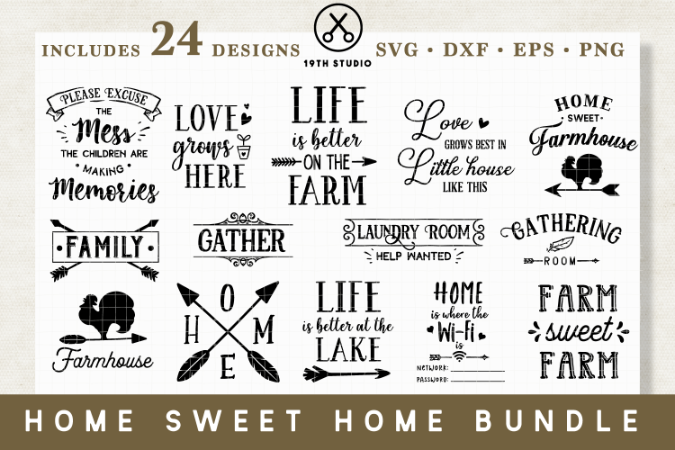 Home SVG Bundle - MB14