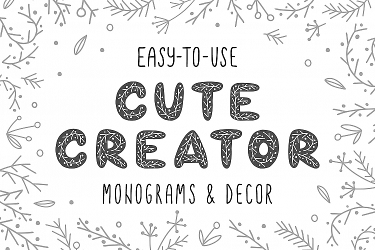CUTE CREATOR - Alphabet and Decor