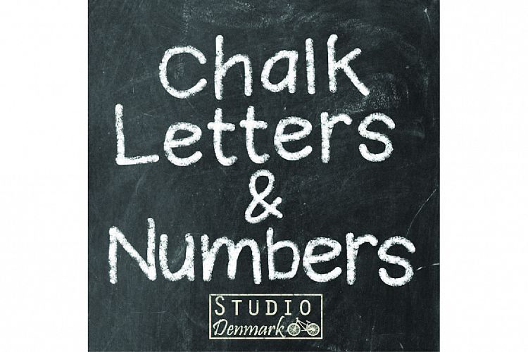 Chalk Letters and Numbers - 75 Elements