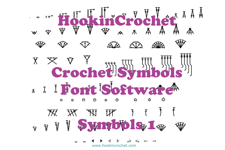 HookinCrochet Symbols 1 Font Software