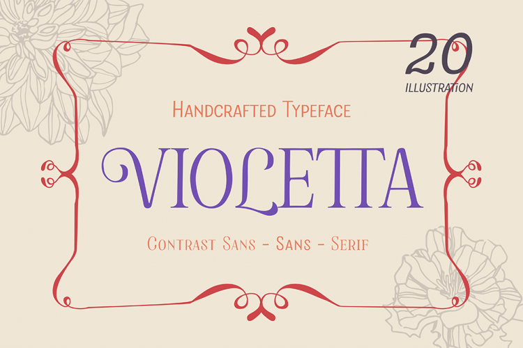 Violetta Handcrafted Typeface