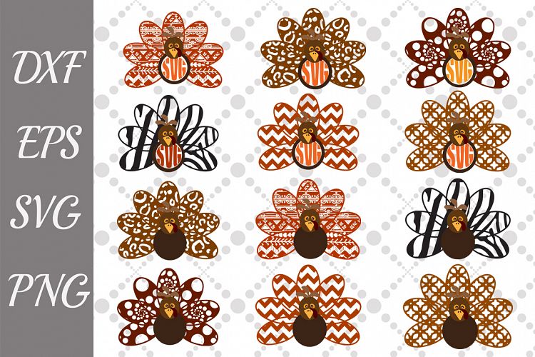 Thanksgiving Turkey Svg, TURKEY CLIPART, Bundle Turkey Svg