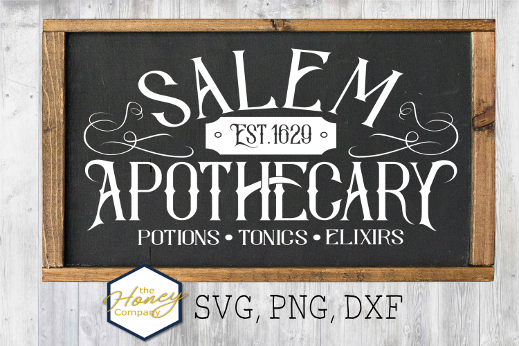 Salem Apothecary SVG PNG DXF Cutting File Clipart Halloween