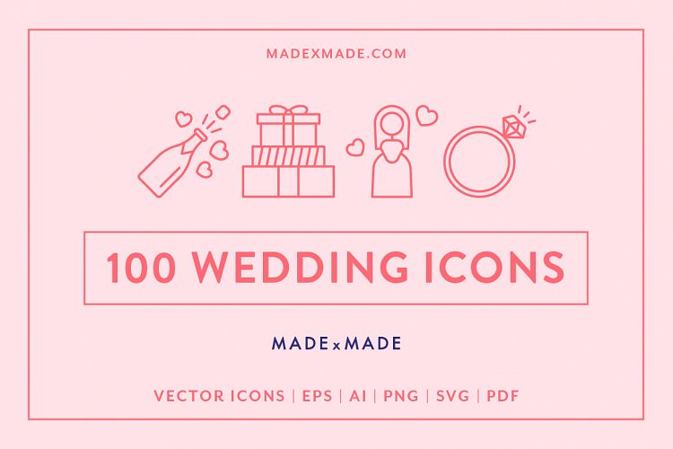 Line Icons - Wedding