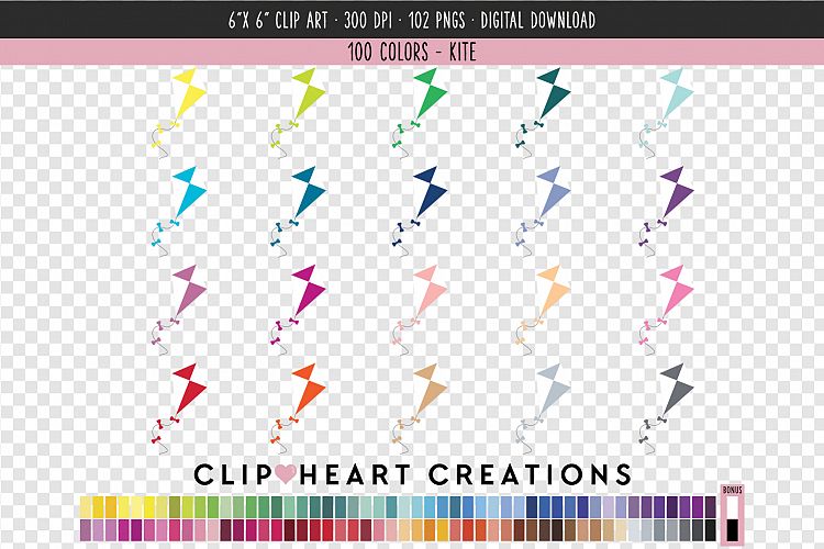 Kite Clip Art - 100 Clip Art Graphics