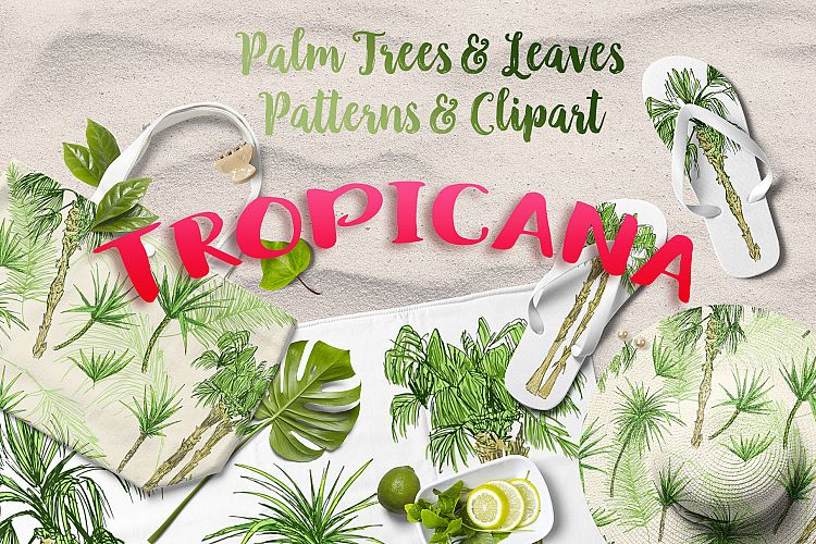 Tropicana - Palm Trees & Leaves Set