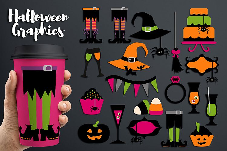 Cool Halloween Party Clip Art Graphics and Illustrations