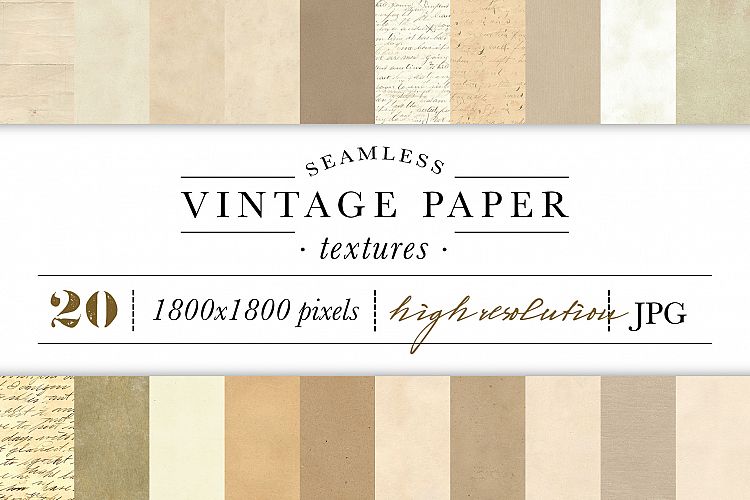 Seamless Vintage Paper Textures