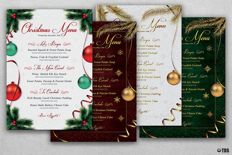 Christmas Menu Template V1 example image 1