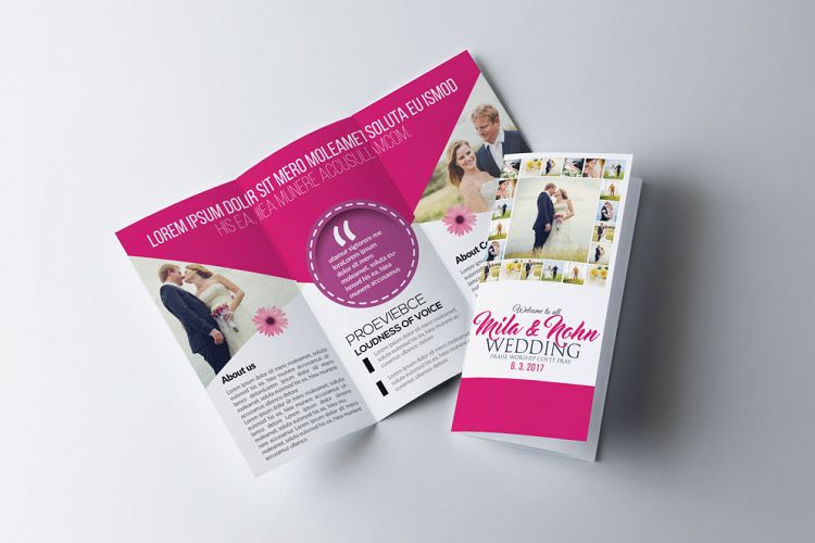 Wedding Planner Trifold brochure