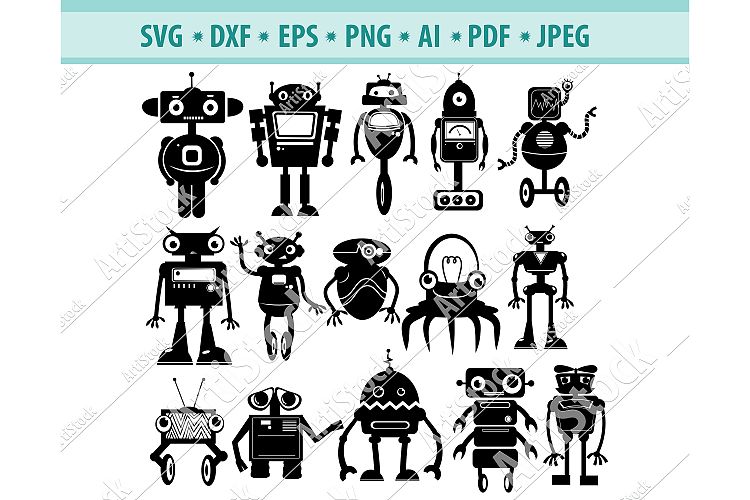 Robot Svg Robot Clipart Svg Transformer Svg Dxf Png Eps