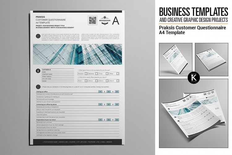 Praksis Customer Questionnaire A4 Template