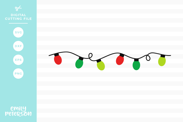 Christmas Lights SVG DXF EPS PNG