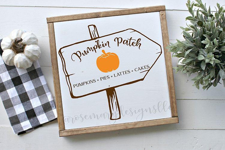 Pumpkin Patch Sign SVG