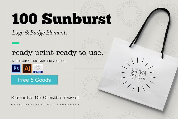 Sunburst Logo & Badge Element