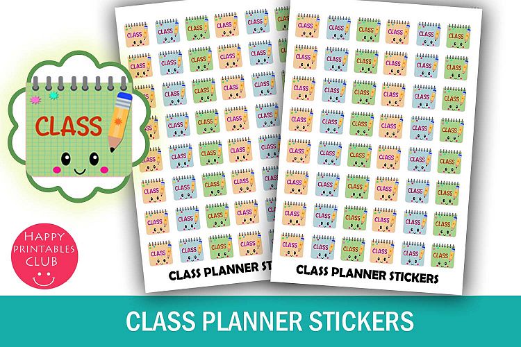 Class Planner Stickers- Student Planner Stickers Icons