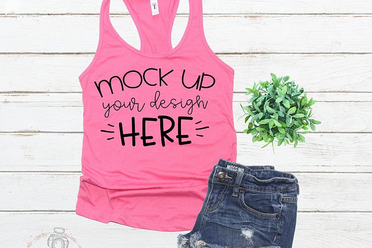 Mock up Next Level 1533 Hot Pink Mockup