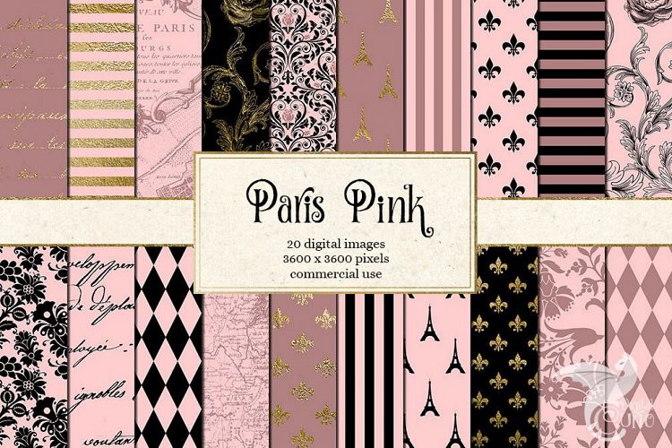 Paris Pink Digital Paper