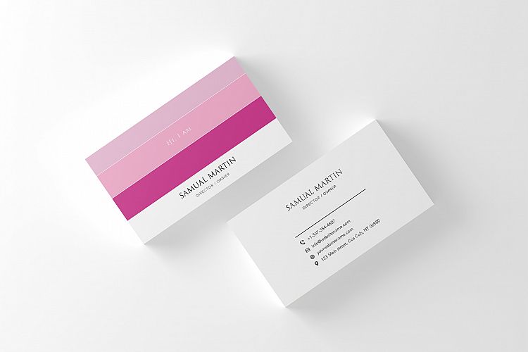 Beautiful Colours Modern Art Business Card