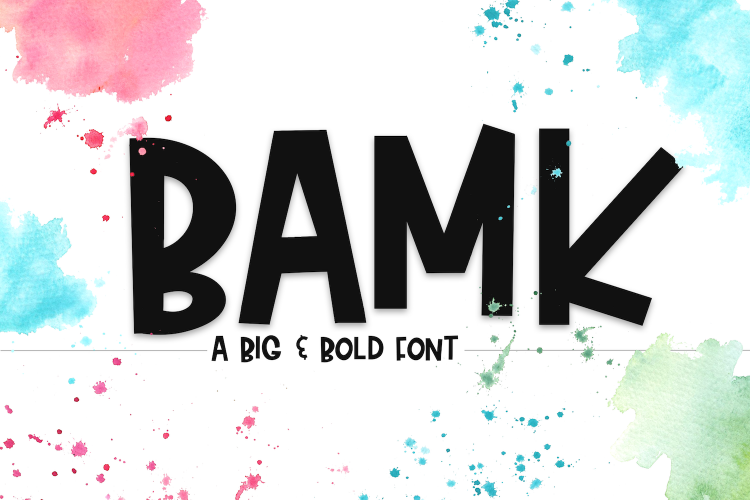 BAMK - A Bold Handwritten Font