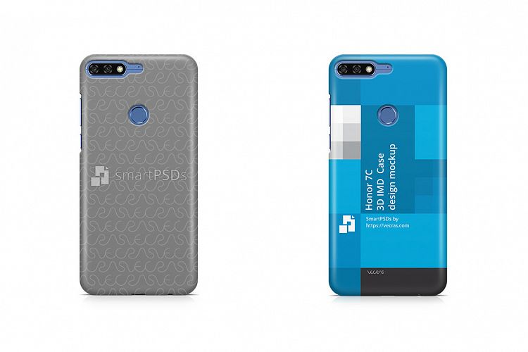 Honor 7C 3d IMD Case Design Mockup 2018