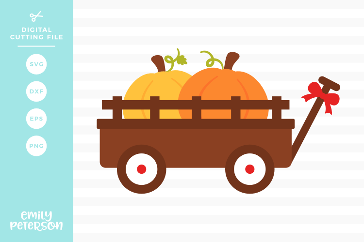 Pumpkin Wagon SVG DXF EPS PNG