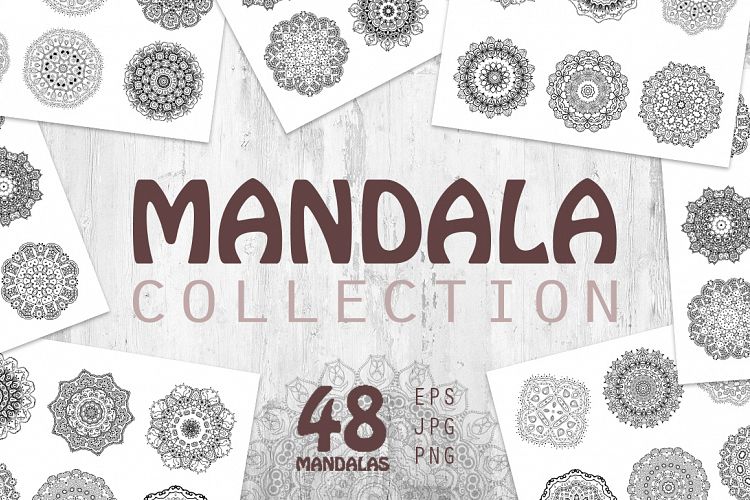 Mandalas collection. Round ornaments
