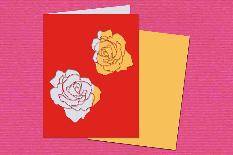 SVG Roses Card
