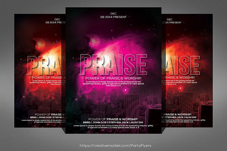Easter Praise Flyer