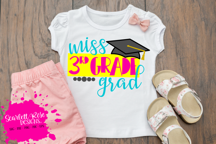 Miss 3rd Grade Grad SVG