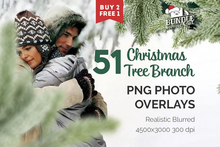 51 Christmas Tree Brunch Overlays