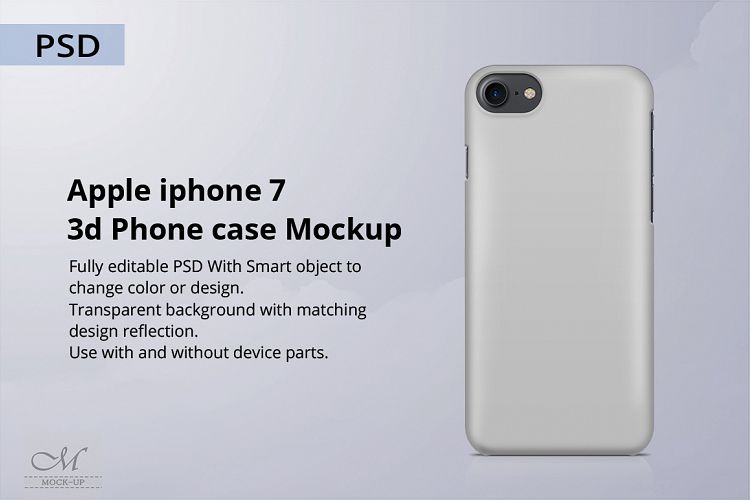 Apple iPhone 7 3d Phone Case Mockup 