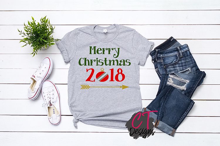 Merry Christmas 2018 SVG Design