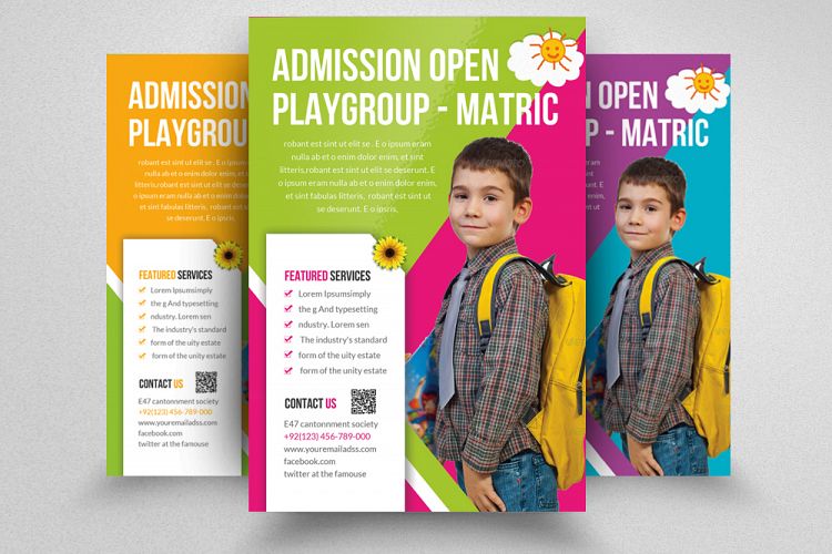Admission Open Flyer Template