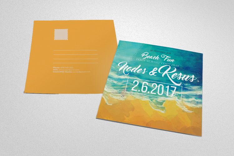 Summer Picnic Party Postcard